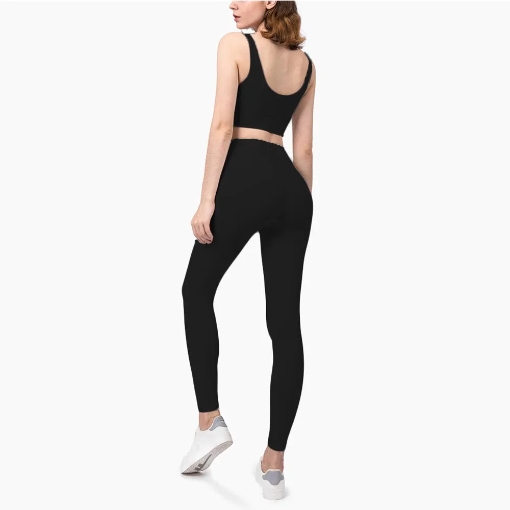 Soft Yoga Set Women - Sportswear Fitness Suits, No Front Seam Yoga Wear, Workout Clothes for Women, Gym Set Sports Clothing