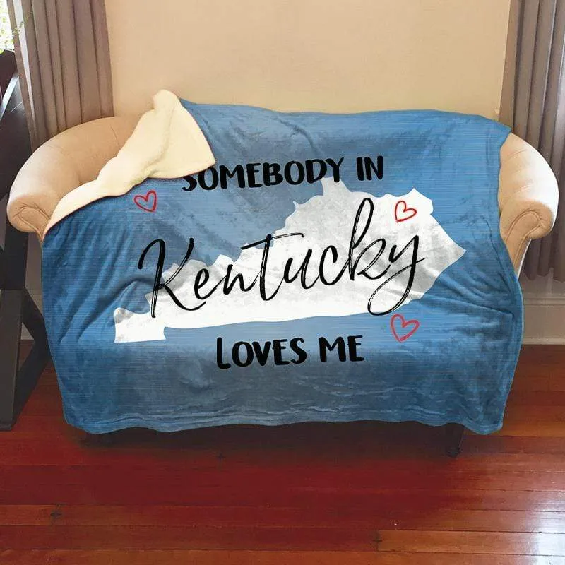 Somebody Loves Me (CUSTOM) Mink Sherpa Blankets