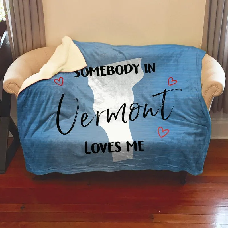 Somebody Loves Me (CUSTOM) Mink Sherpa Blankets
