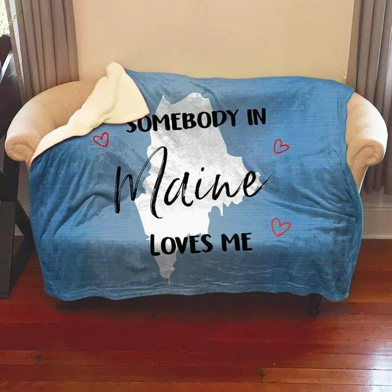 Somebody Loves Me (CUSTOM) Mink Sherpa Blankets