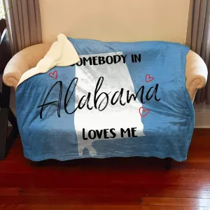 Somebody Loves Me (CUSTOM) Mink Sherpa Blankets