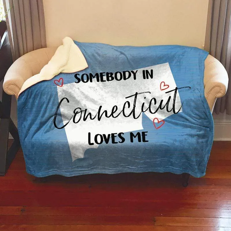 Somebody Loves Me (CUSTOM) Mink Sherpa Blankets