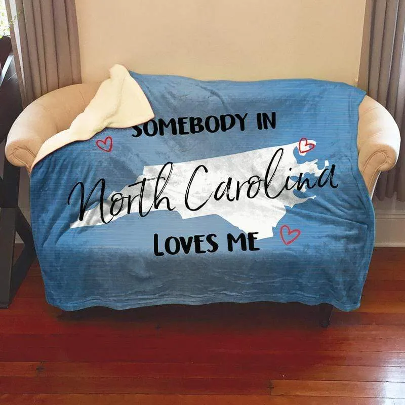 Somebody Loves Me (CUSTOM) Mink Sherpa Blankets