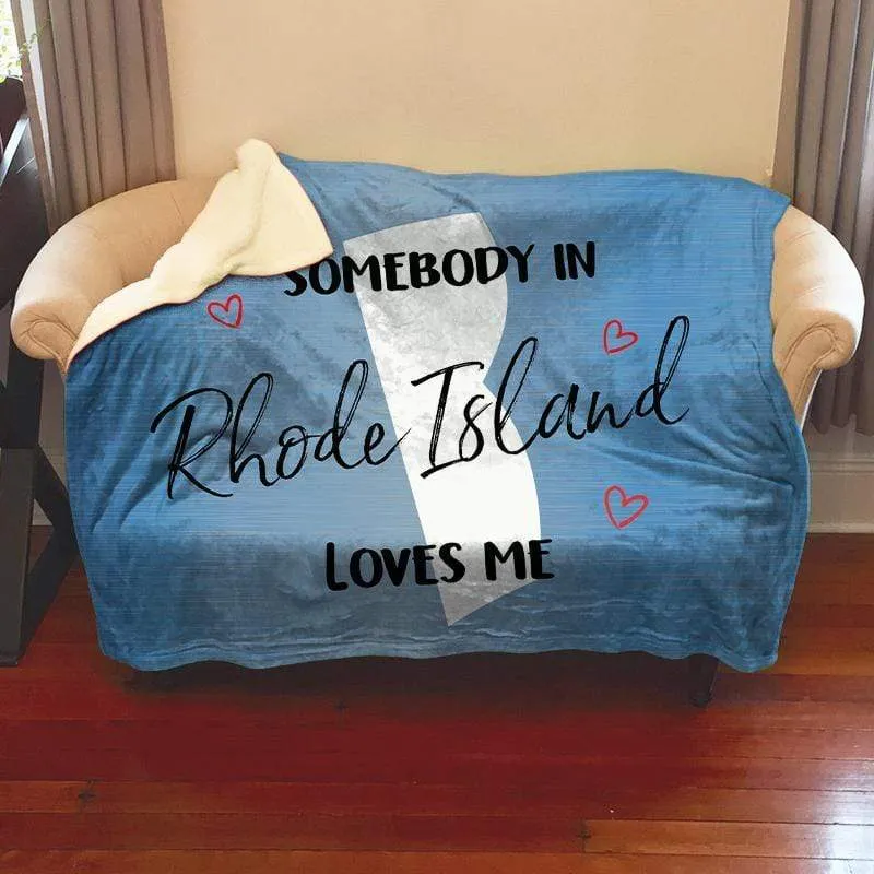 Somebody Loves Me (CUSTOM) Mink Sherpa Blankets