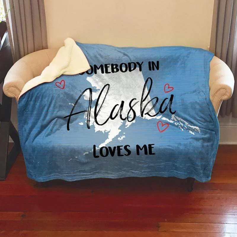 Somebody Loves Me (CUSTOM) Mink Sherpa Blankets