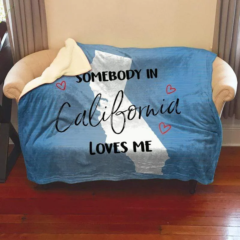 Somebody Loves Me (CUSTOM) Mink Sherpa Blankets