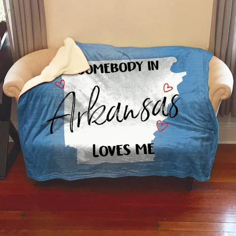 Somebody Loves Me (CUSTOM) Mink Sherpa Blankets