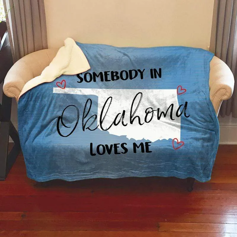 Somebody Loves Me (CUSTOM) Mink Sherpa Blankets