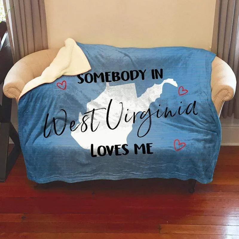 Somebody Loves Me (CUSTOM) Mink Sherpa Blankets