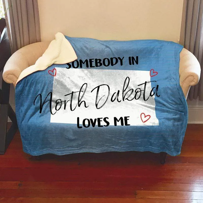 Somebody Loves Me (CUSTOM) Mink Sherpa Blankets