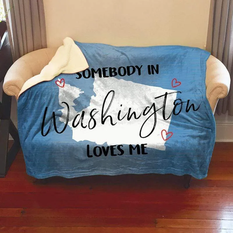 Somebody Loves Me (CUSTOM) Mink Sherpa Blankets