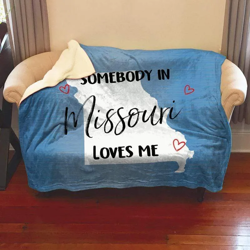 Somebody Loves Me (CUSTOM) Mink Sherpa Blankets