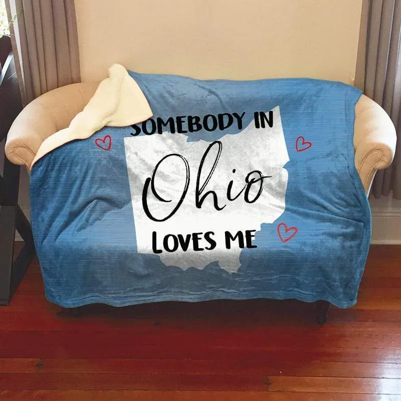 Somebody Loves Me (CUSTOM) Mink Sherpa Blankets