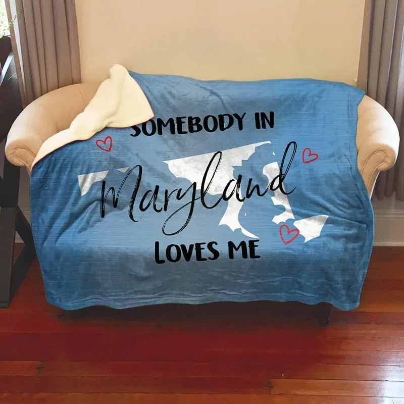 Somebody Loves Me (CUSTOM) Mink Sherpa Blankets