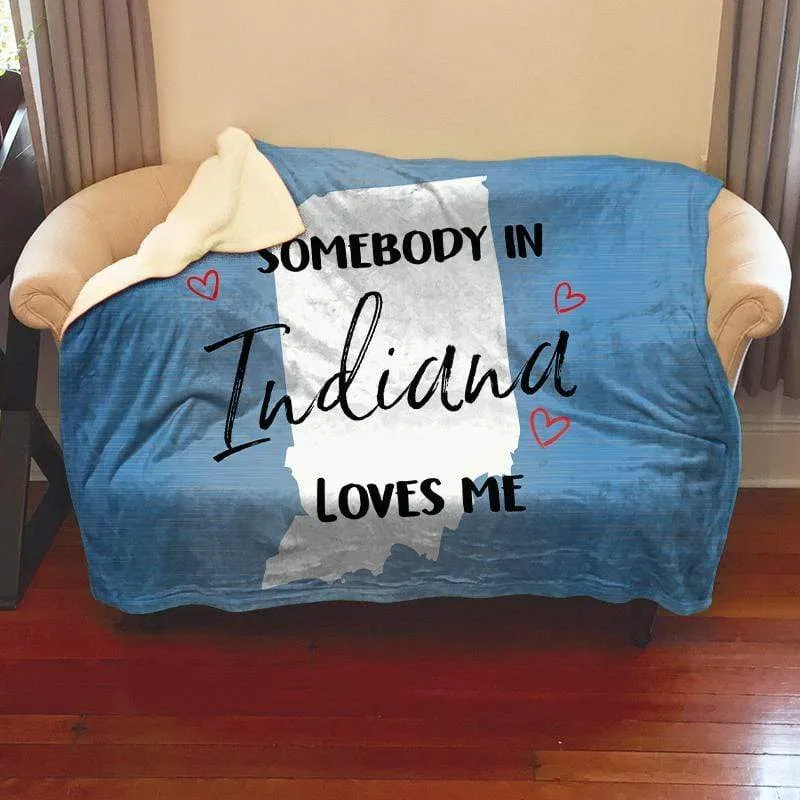 Somebody Loves Me (CUSTOM) Mink Sherpa Blankets