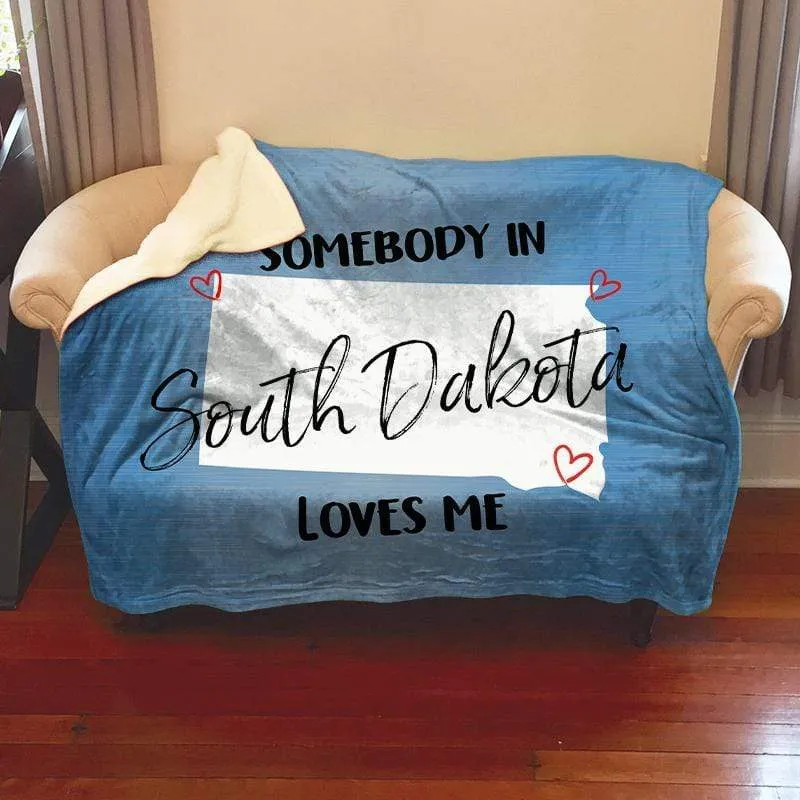 Somebody Loves Me (CUSTOM) Mink Sherpa Blankets