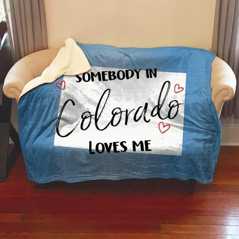 Somebody Loves Me (CUSTOM) Mink Sherpa Blankets