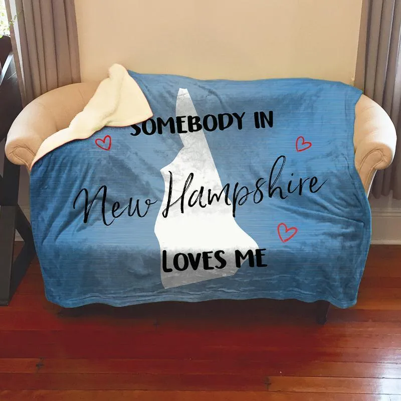 Somebody Loves Me (CUSTOM) Mink Sherpa Blankets