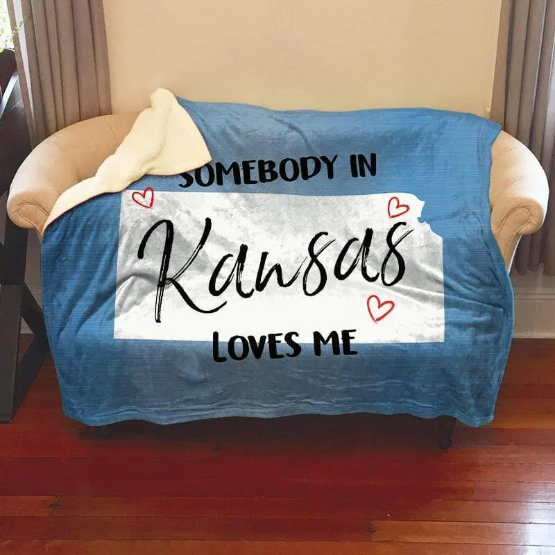 Somebody Loves Me (CUSTOM) Mink Sherpa Blankets