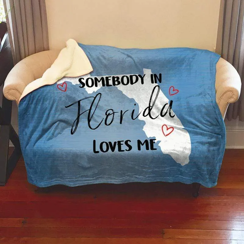 Somebody Loves Me (CUSTOM) Mink Sherpa Blankets