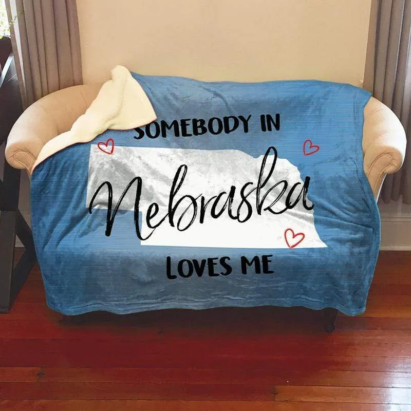 Somebody Loves Me (CUSTOM) Mink Sherpa Blankets
