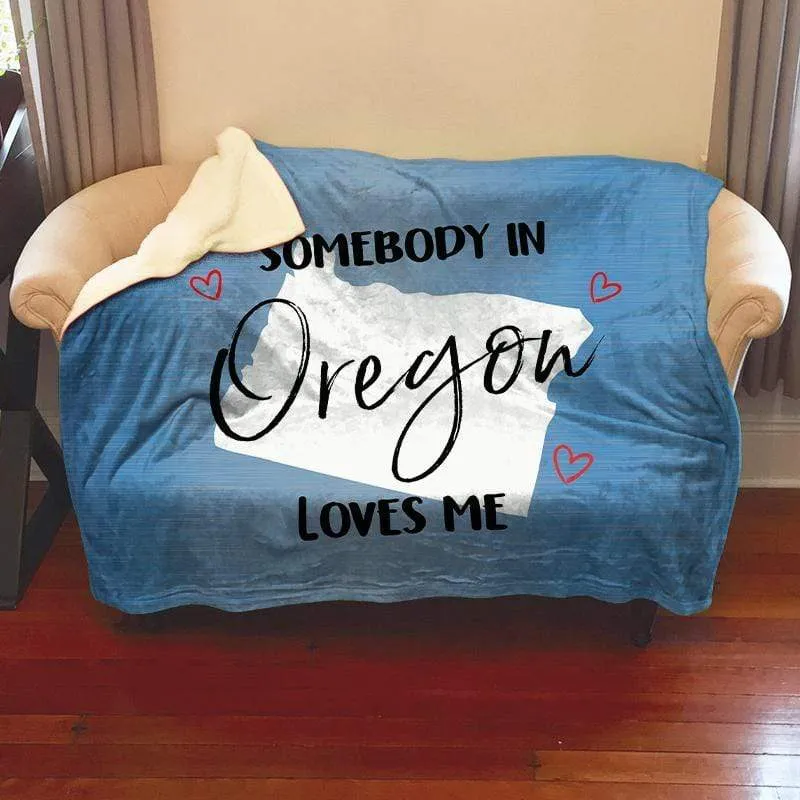 Somebody Loves Me (CUSTOM) Mink Sherpa Blankets