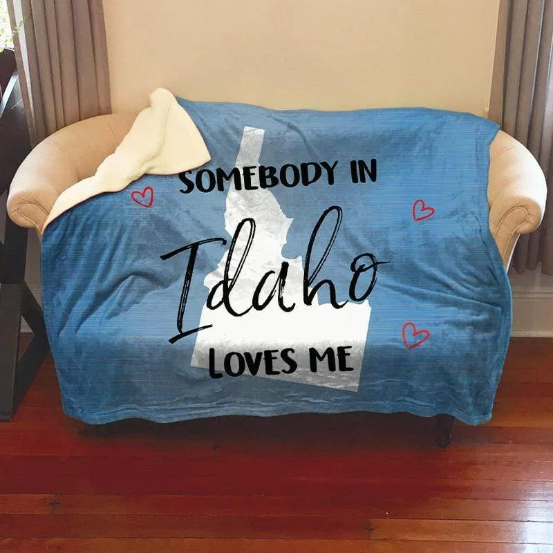 Somebody Loves Me (CUSTOM) Mink Sherpa Blankets