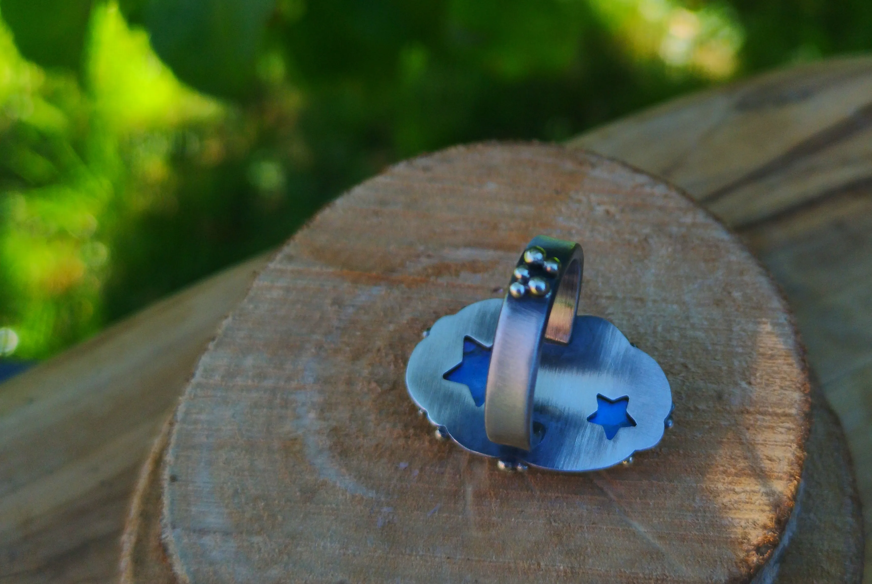 Soul Travel Ring - Labradorite Ring 7.5 US