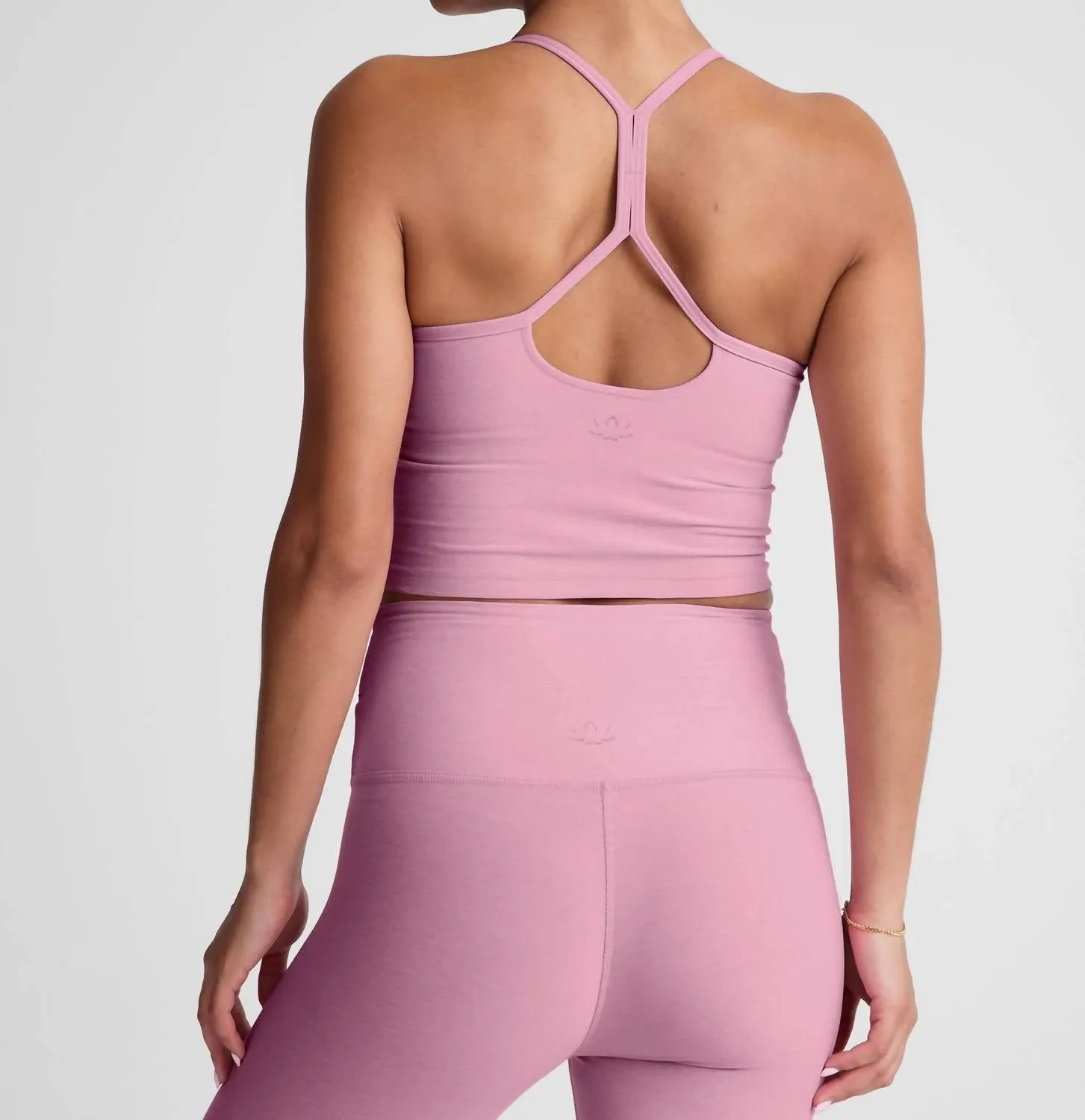 Spacedye Slim Racerback Cropped Tank Top