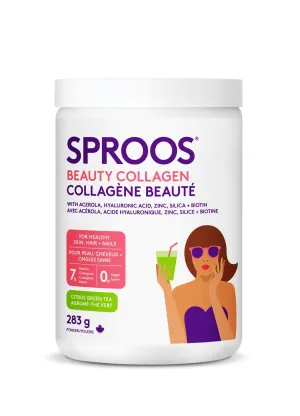 Sproos Beauty Collagen - Citrus Green Tea Powder (283 g)