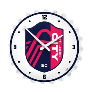 St. Louis CITY SC: Bottle Cap Lighted Wall Clock