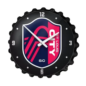 St. Louis CITY SC: Bottle Cap Wall Clock