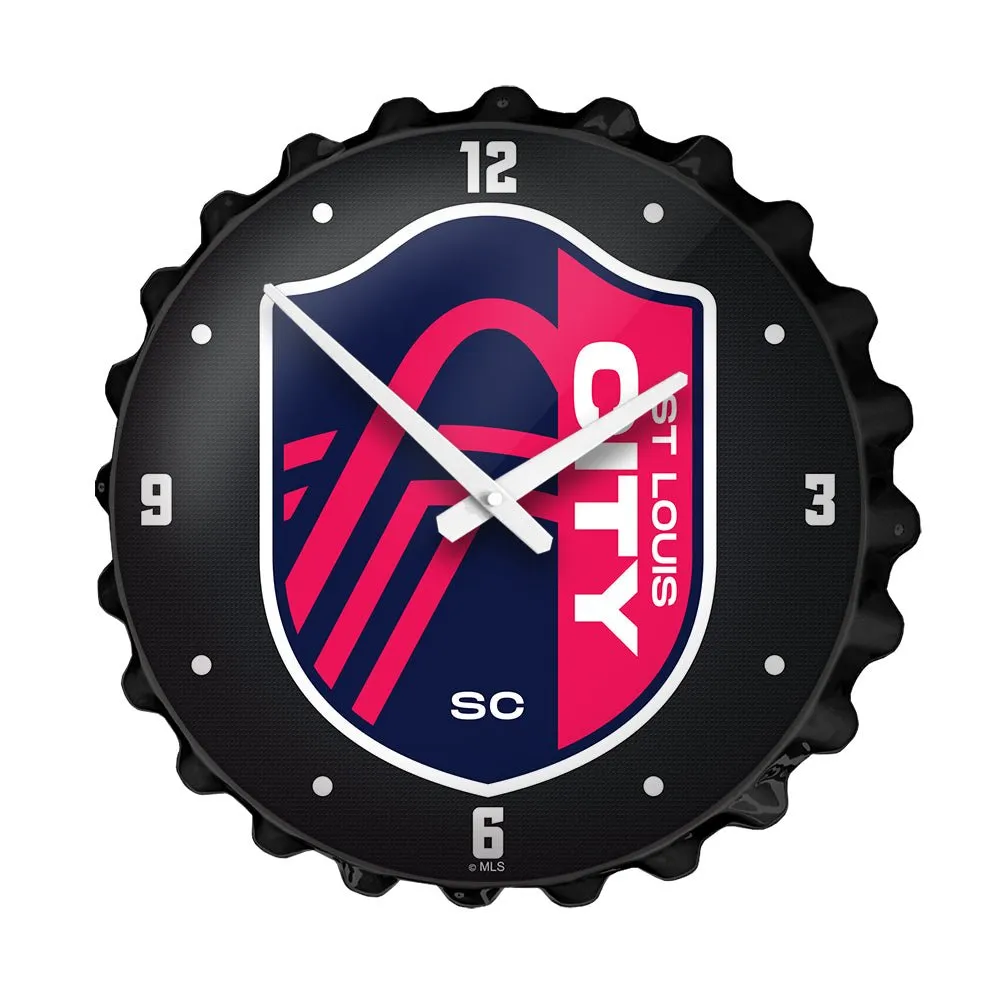 St. Louis CITY SC: Bottle Cap Wall Clock
