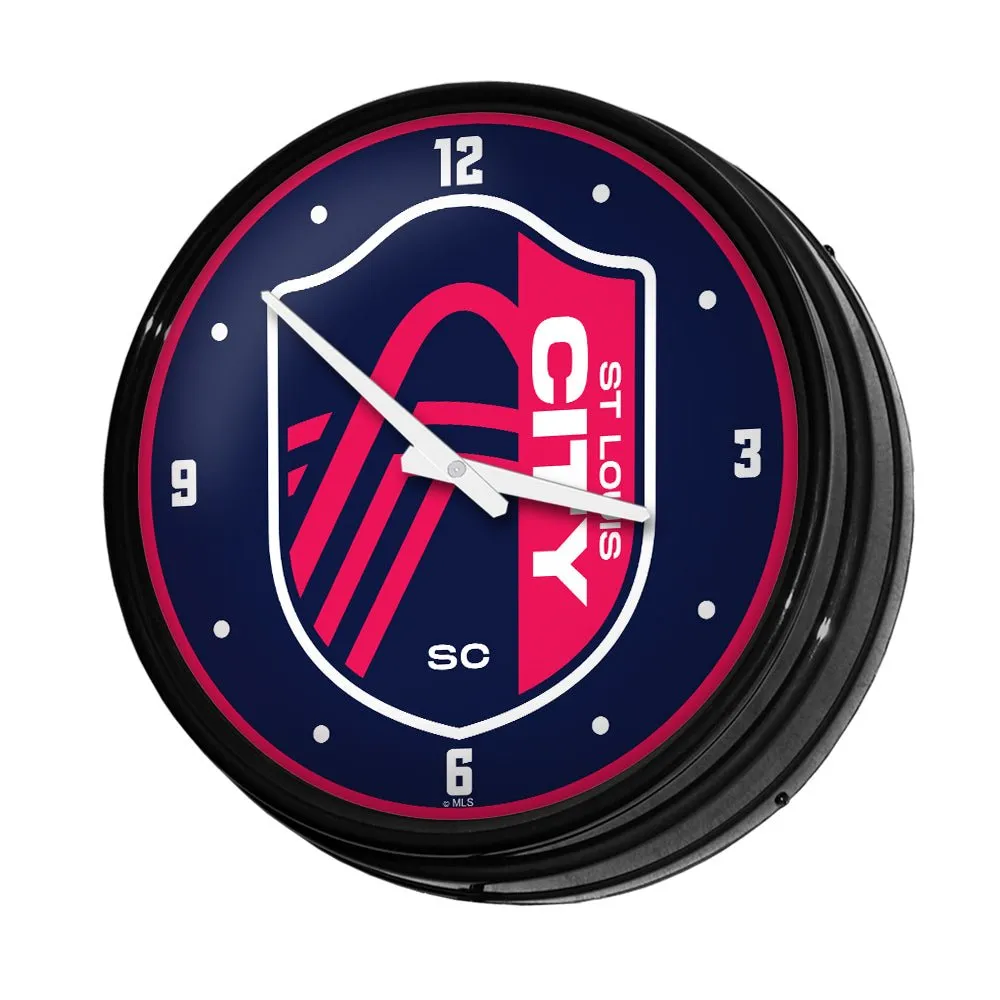 St. Louis CITY SC: Retro Lighted Wall Clock