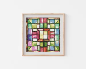 Stained Glass Cross Stitch Pattern #600