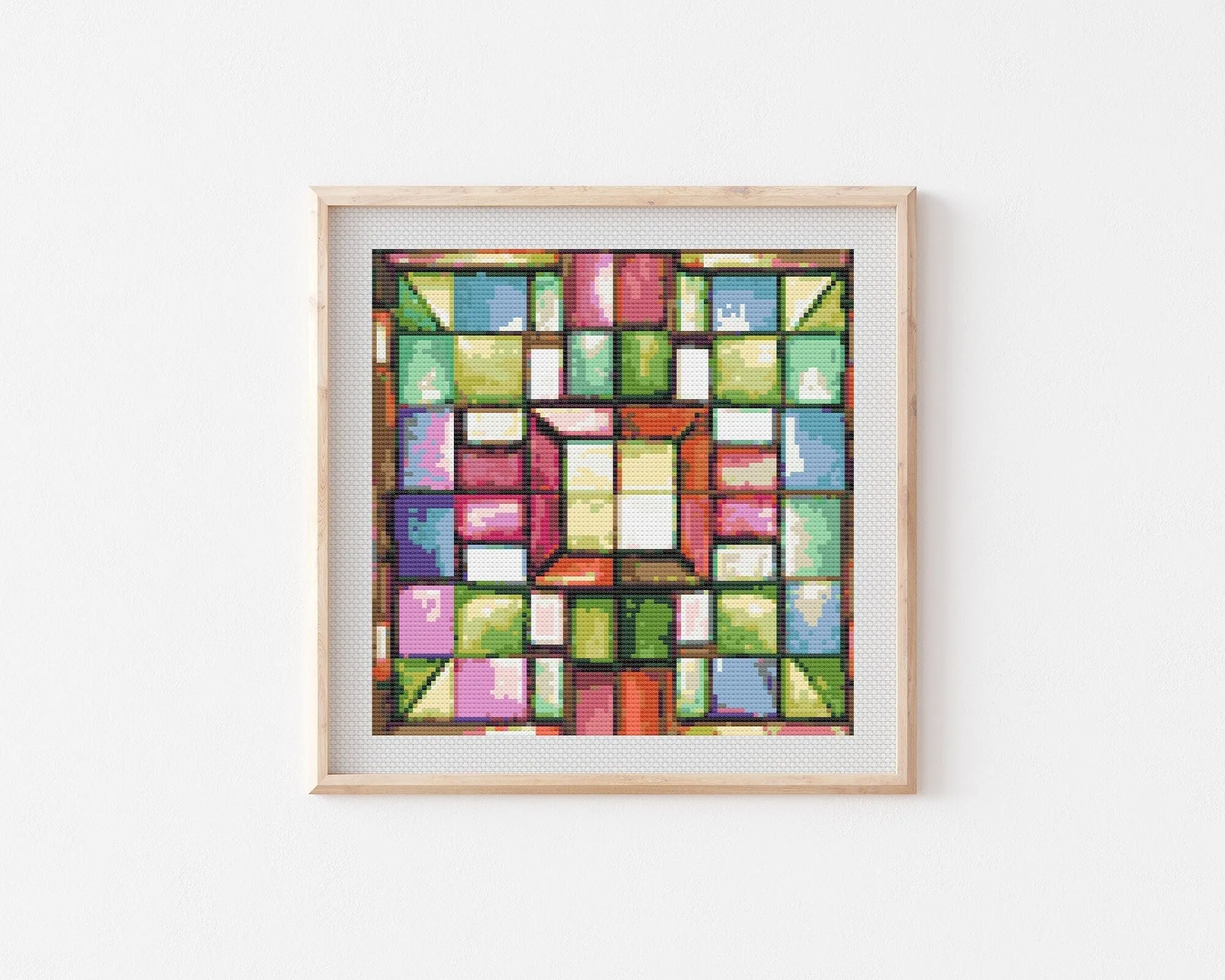 Stained Glass Cross Stitch Pattern #600