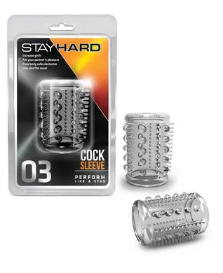 Stay Hard Cock Sleeve 03 - Clear