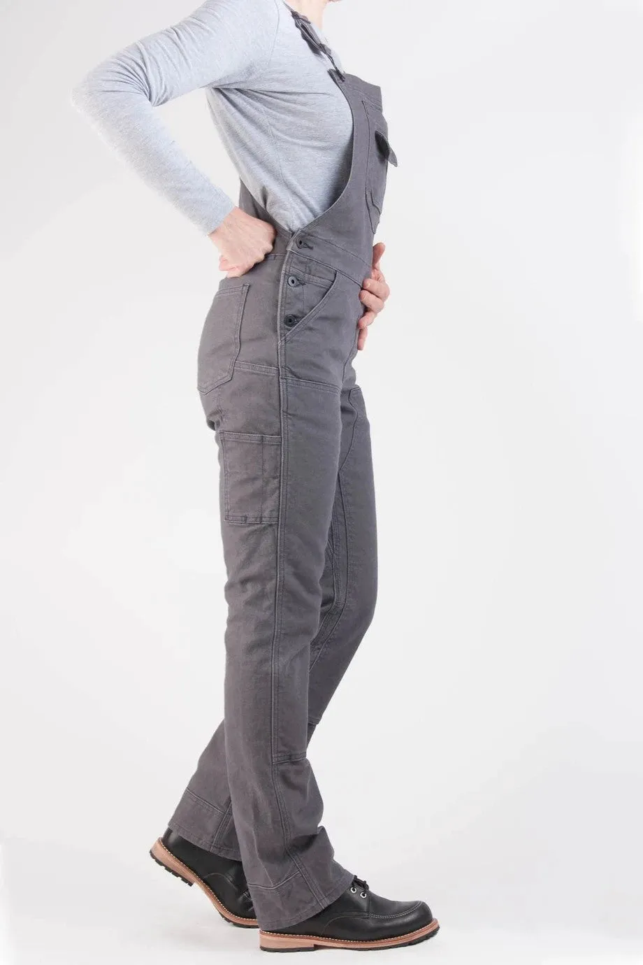 Stretch Canvas Work Dungarees for Women