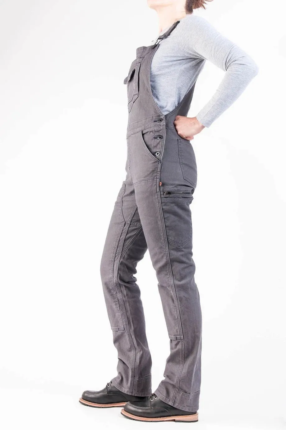 Stretch Canvas Work Dungarees for Women