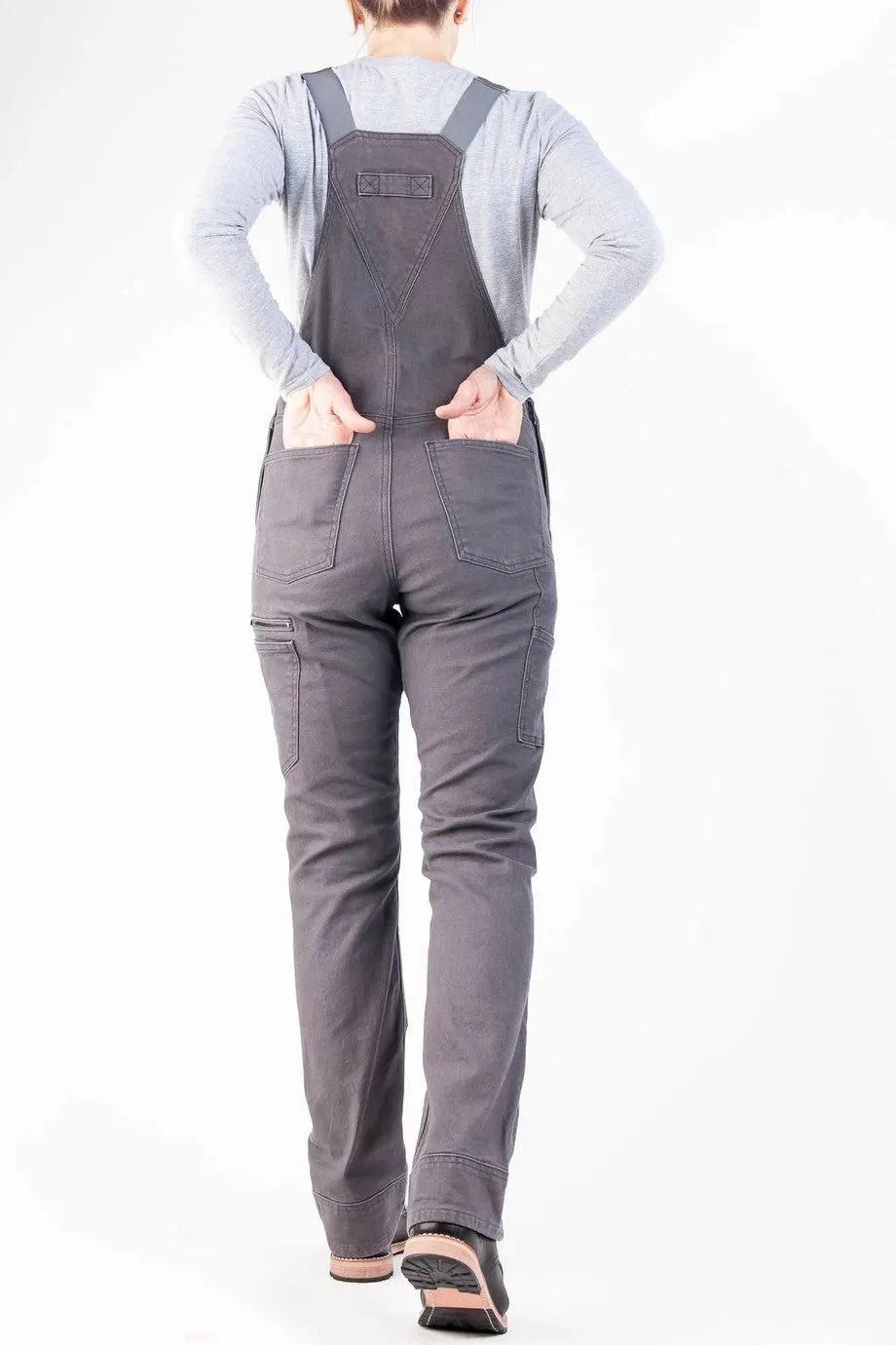 Stretch Canvas Work Dungarees for Women