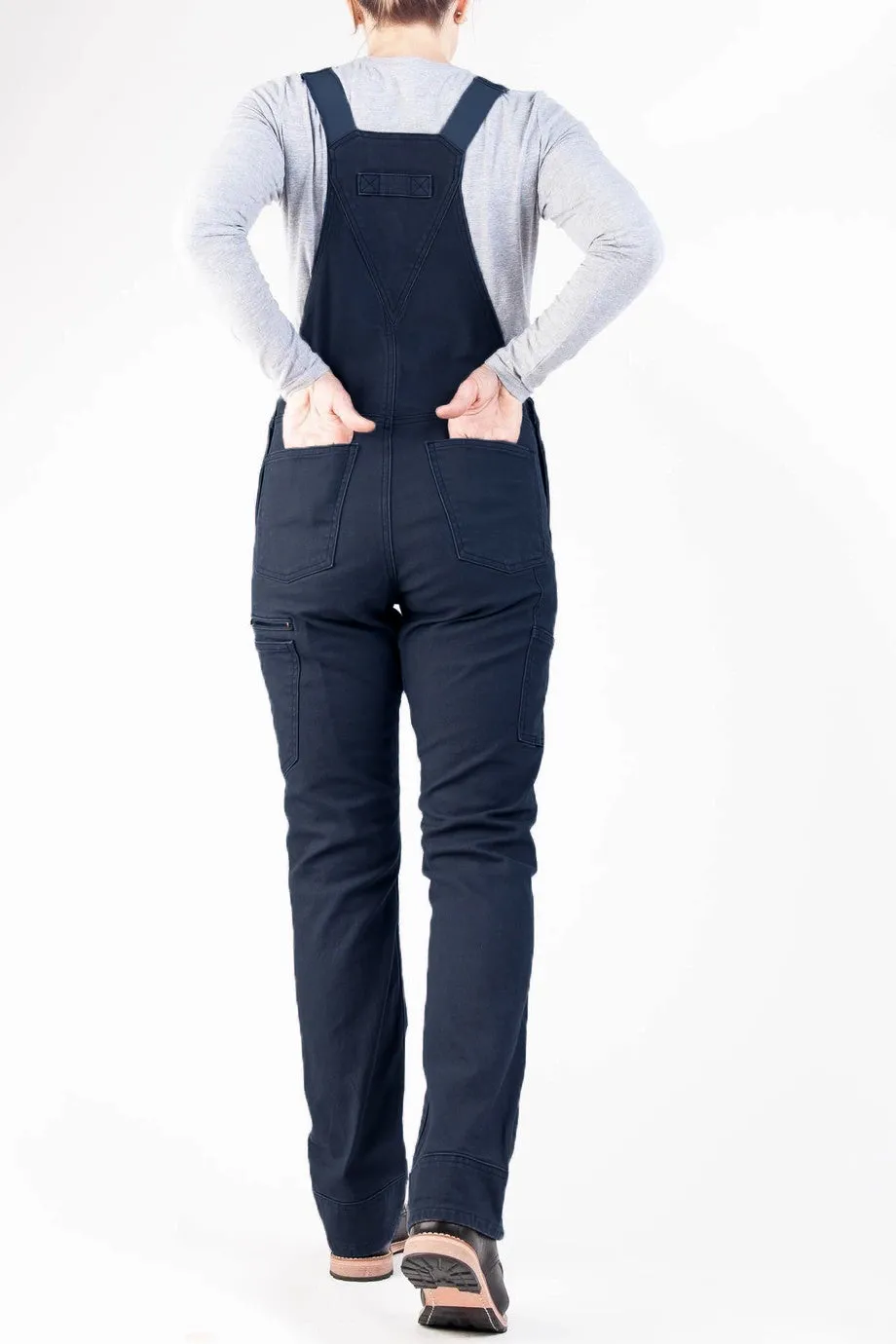 Stretch Canvas Work Dungarees for Women