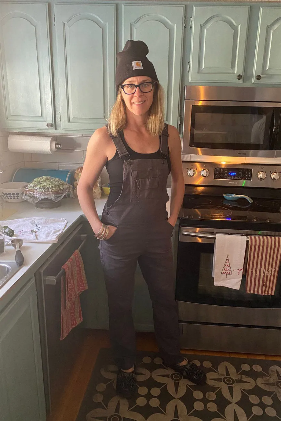 Stretch Canvas Work Dungarees for Women