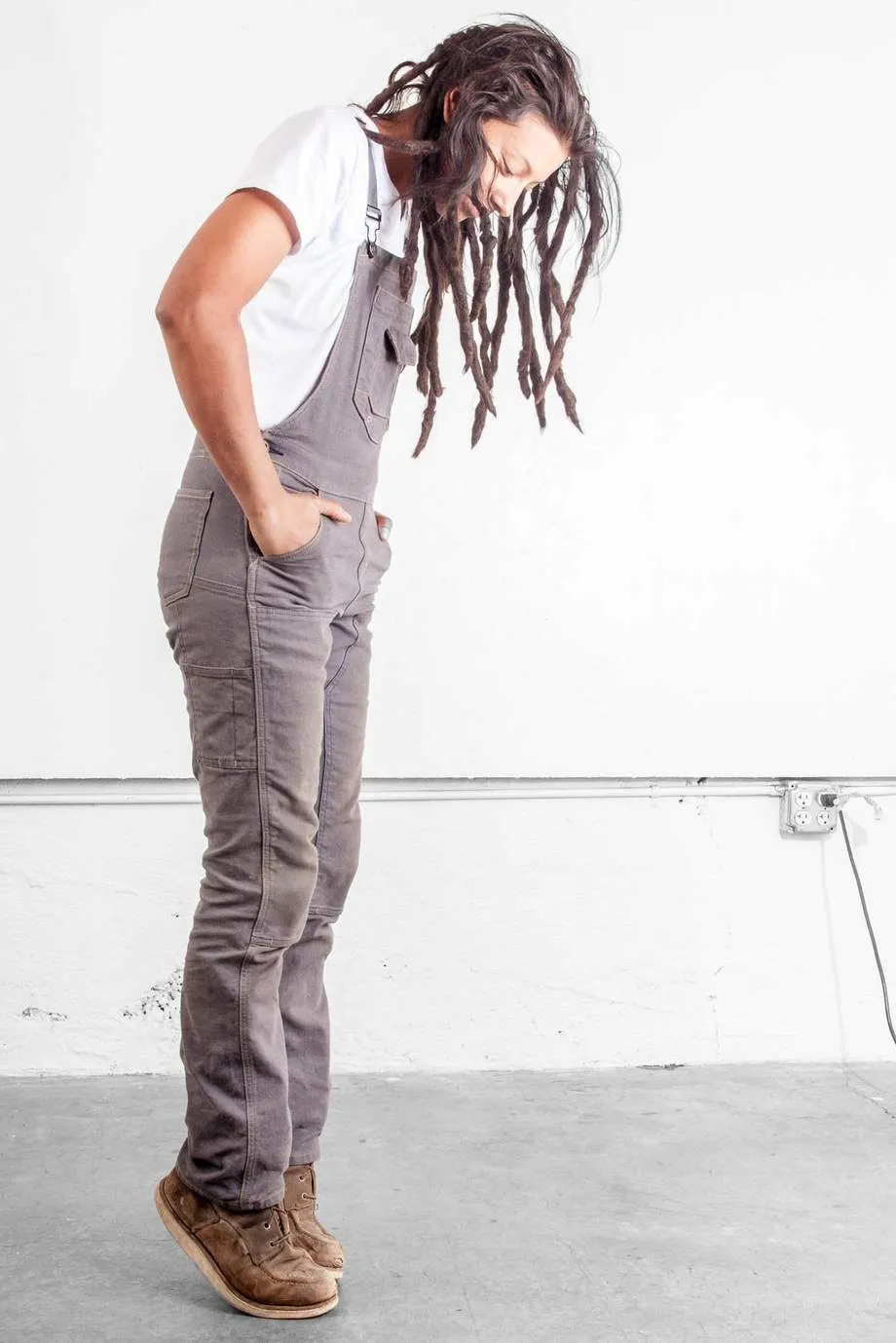 Stretch Canvas Work Dungarees for Women