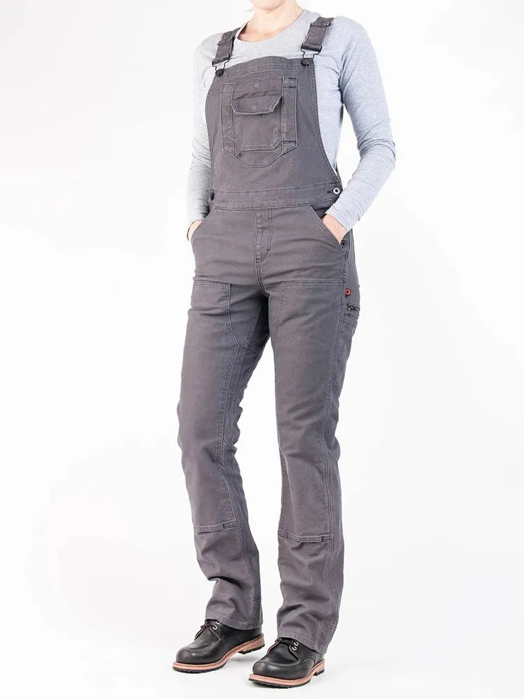 Stretch Canvas Work Dungarees for Women