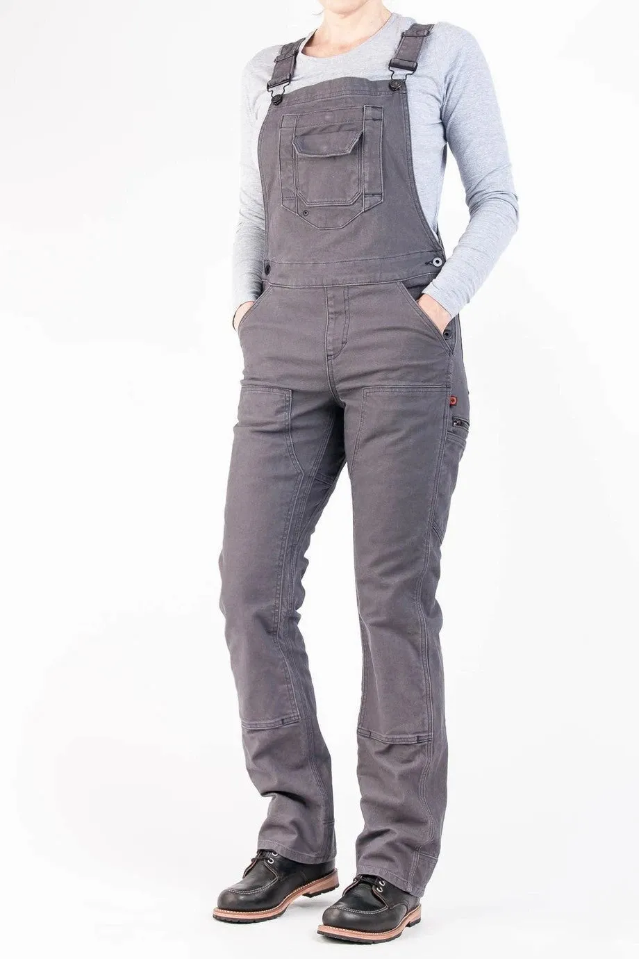 Stretch Canvas Work Dungarees for Women