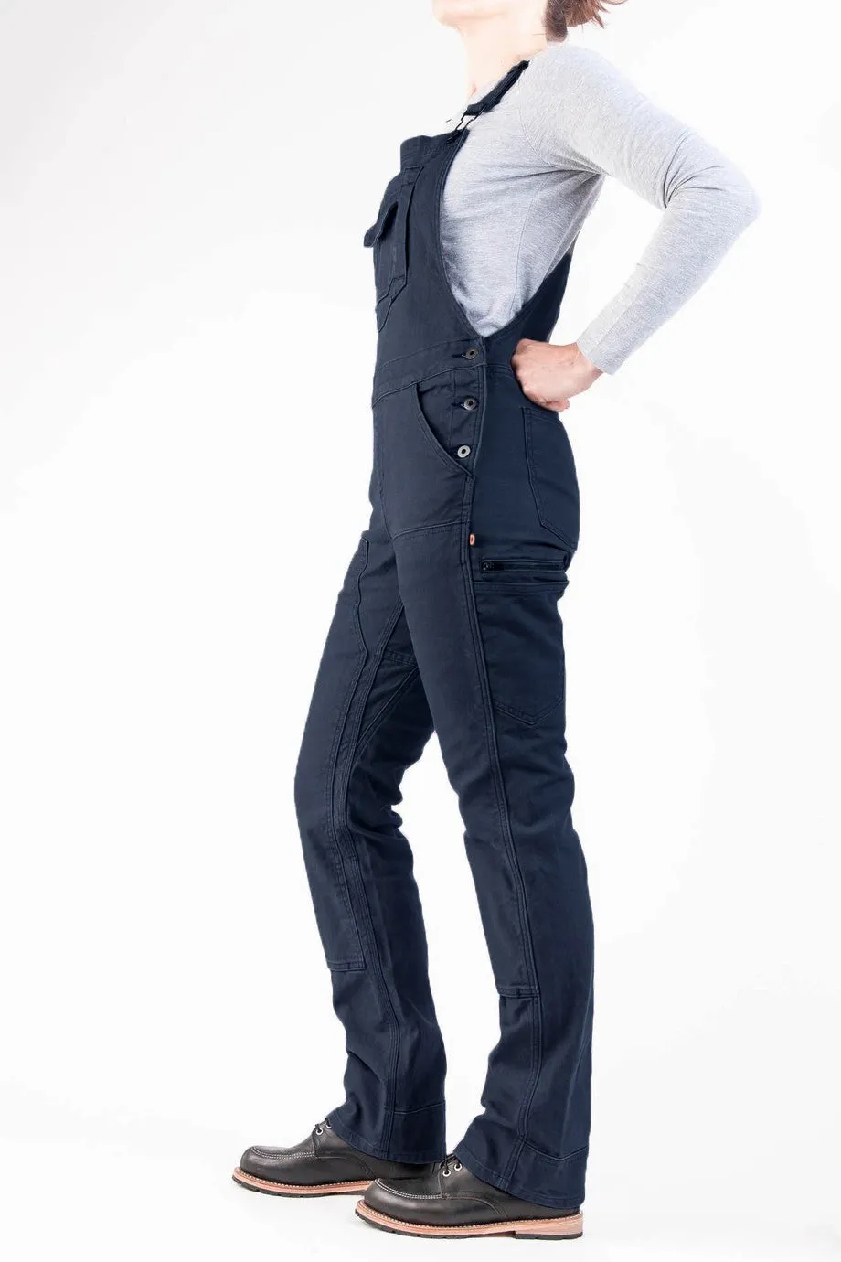 Stretch Canvas Work Dungarees for Women