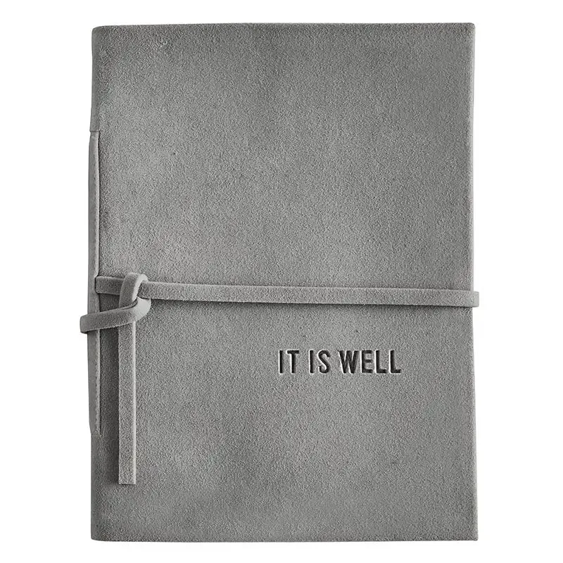 Suede Gratitude Journal - It Is Well