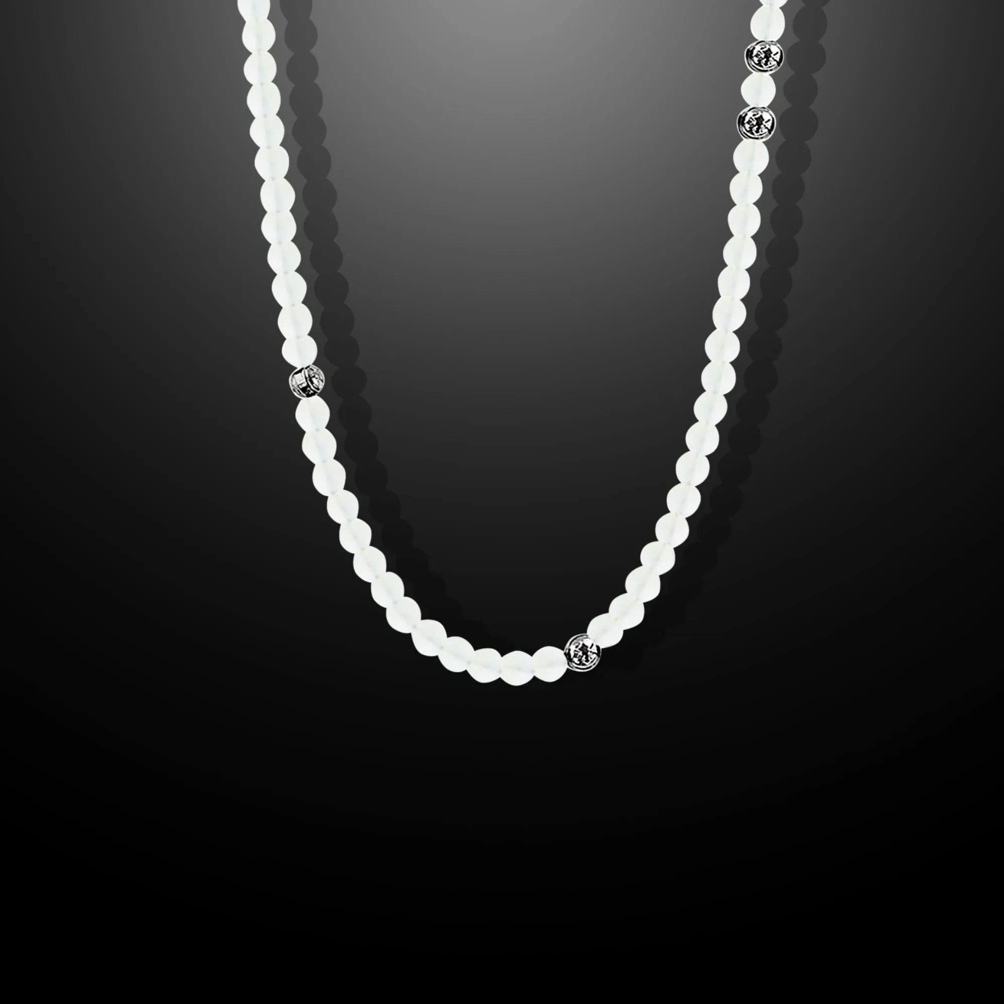 Summit Men’s Beaded Necklace Moonstone