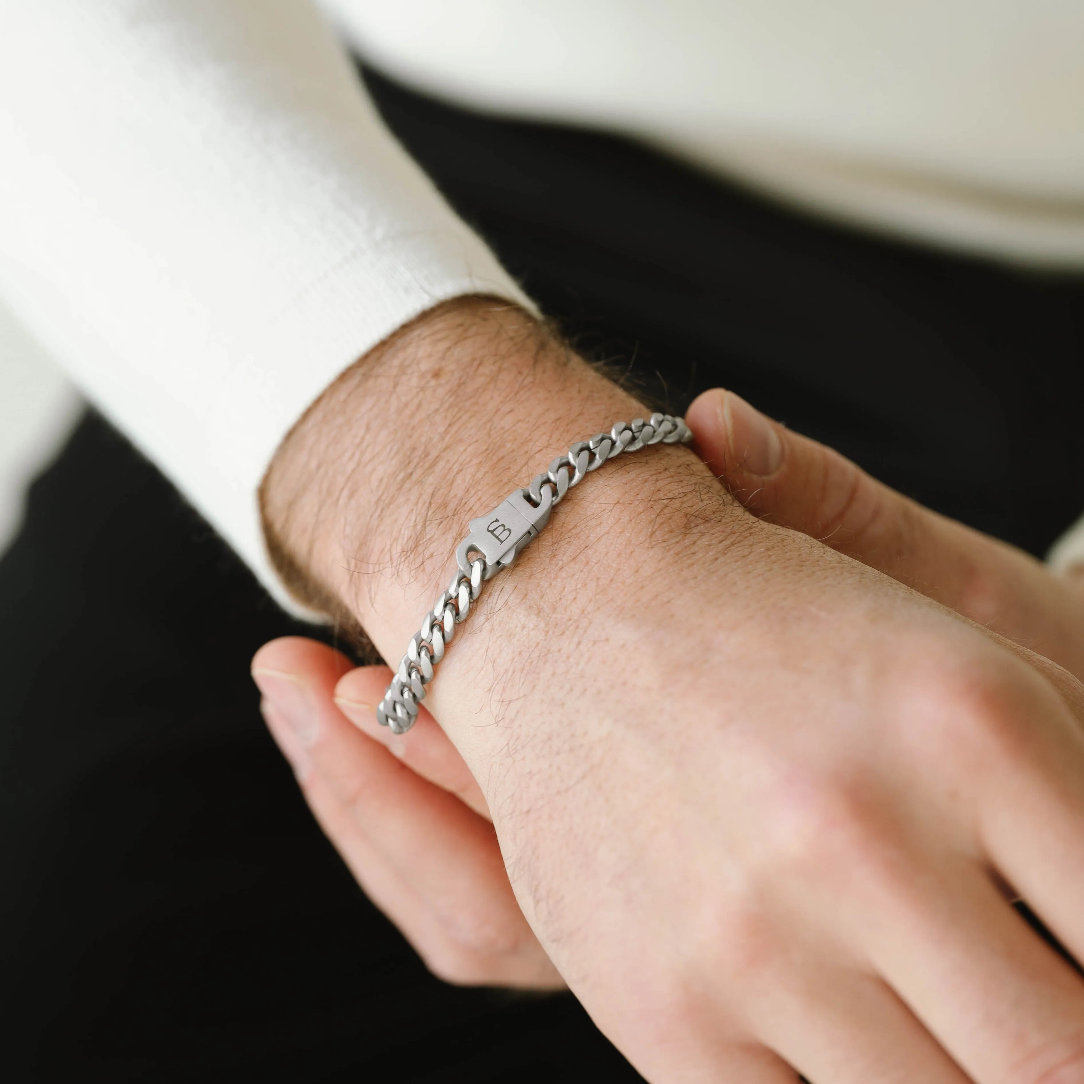 Svelte Stephen 5mm Chain Bracelet Silver