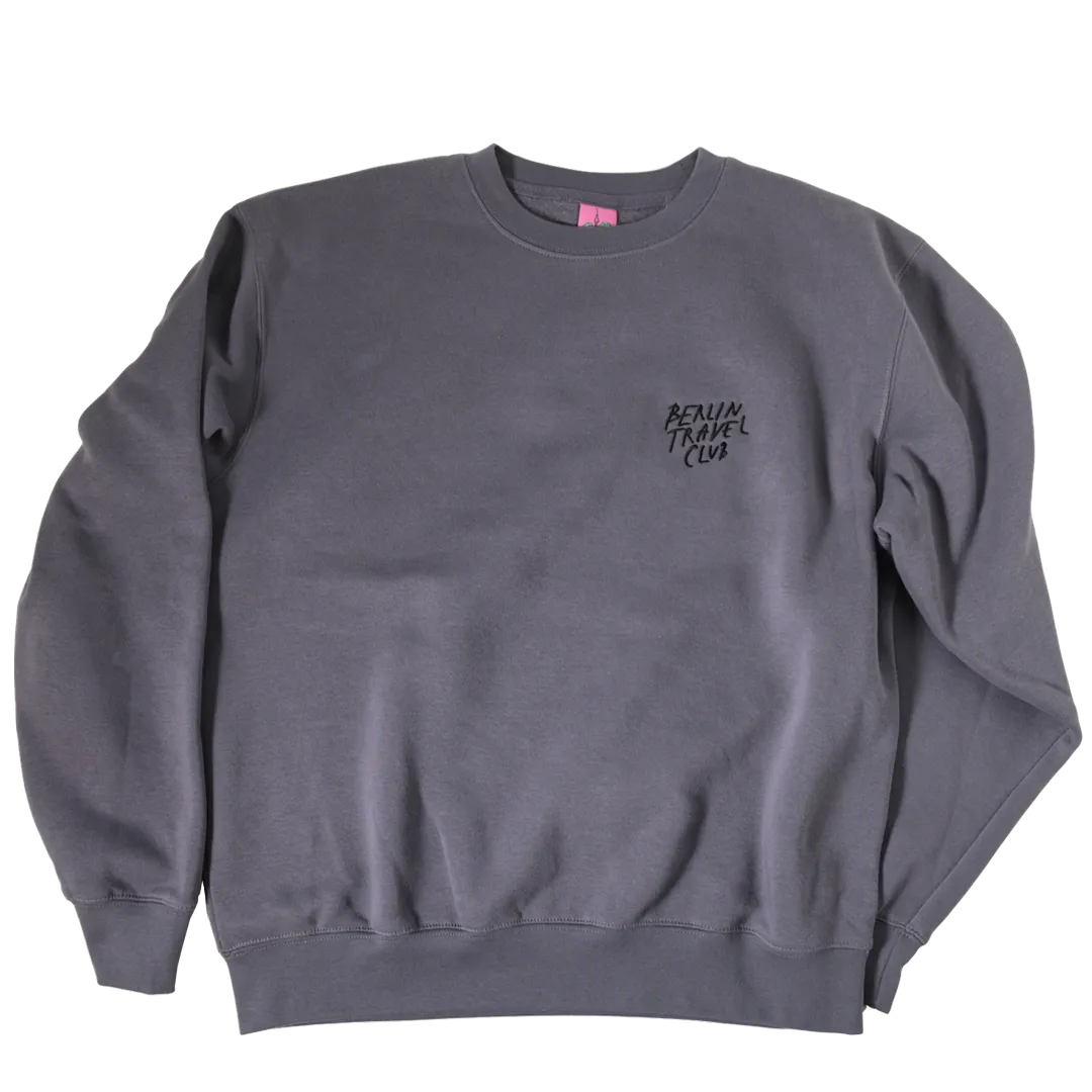 Sweater “Berlin Travel Club” - convoy grey